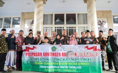 Bergabung Dengan Kontingen Jawa Tengah, Lima Santri Banjarnegara Ikuti Porsadin V Tingkat Nasional