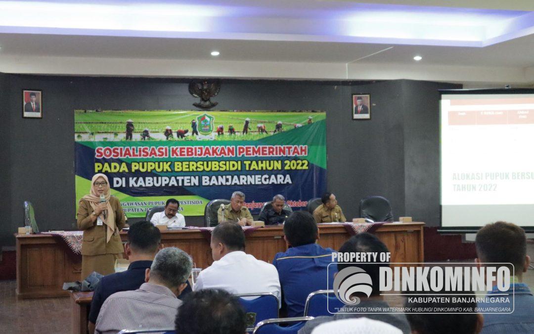 Pemkab Banjarnegara Adakan Sosialisasi Kebijakan Pupuk Bersubsidi