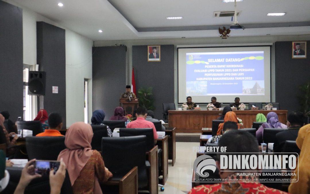 Rakor Evaluasi LPPD Tahun 2021, Persiapkan Penyusunan LPPD dan LKPJ Bupati 2022 Â