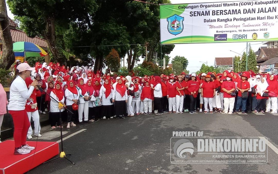 GOW Banjarnegara Gelar Senam Bersama dan Jalan Sehat dalam Rangka Memperingati Hari Ibu ke-94