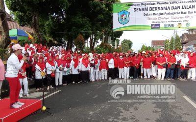 GOW Banjarnegara Gelar Senam Bersama dan Jalan Sehat dalam Rangka Memperingati Hari Ibu ke-94