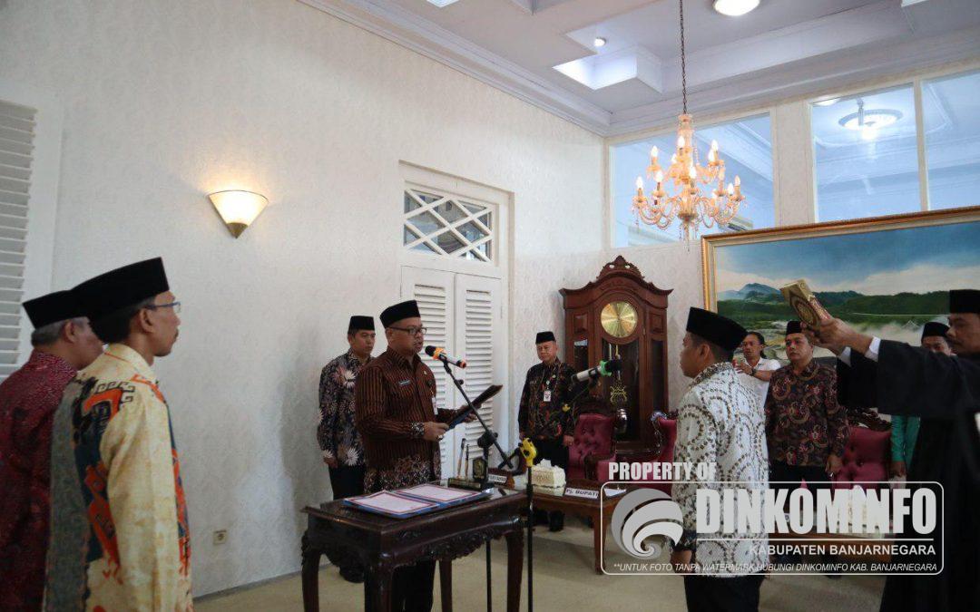 PJ Bupati Lantik Dewan Pengawas Perumda TRMS Serulingmas