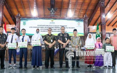 UPZ Dindikpora Banjarnegara Tasyarufkan Dana Zakat untuk 400 Siwa