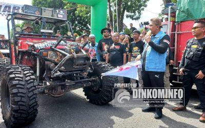 Wagub Taj Yasin Melepas Jelajah Wisata Banjarnegara Adventure Offroad #4 Tahun 2023