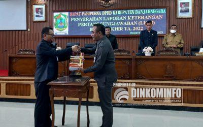 Serahkan LKPJ Tahun 2022, Pj Bupati Tri Harso Sampaikan Peningkatan Kinerja Pemkab Banjarnegara