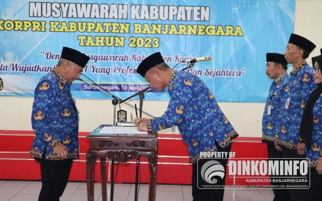 Indarto Kembali Pimpin Korpri Kabupaten Banjarnegara Masa Bhakti 2023-2028