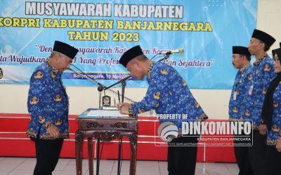 Indarto Kembali Pimpin Korpri Kabupaten Banjarnegara Masa Bhakti 2023-2028