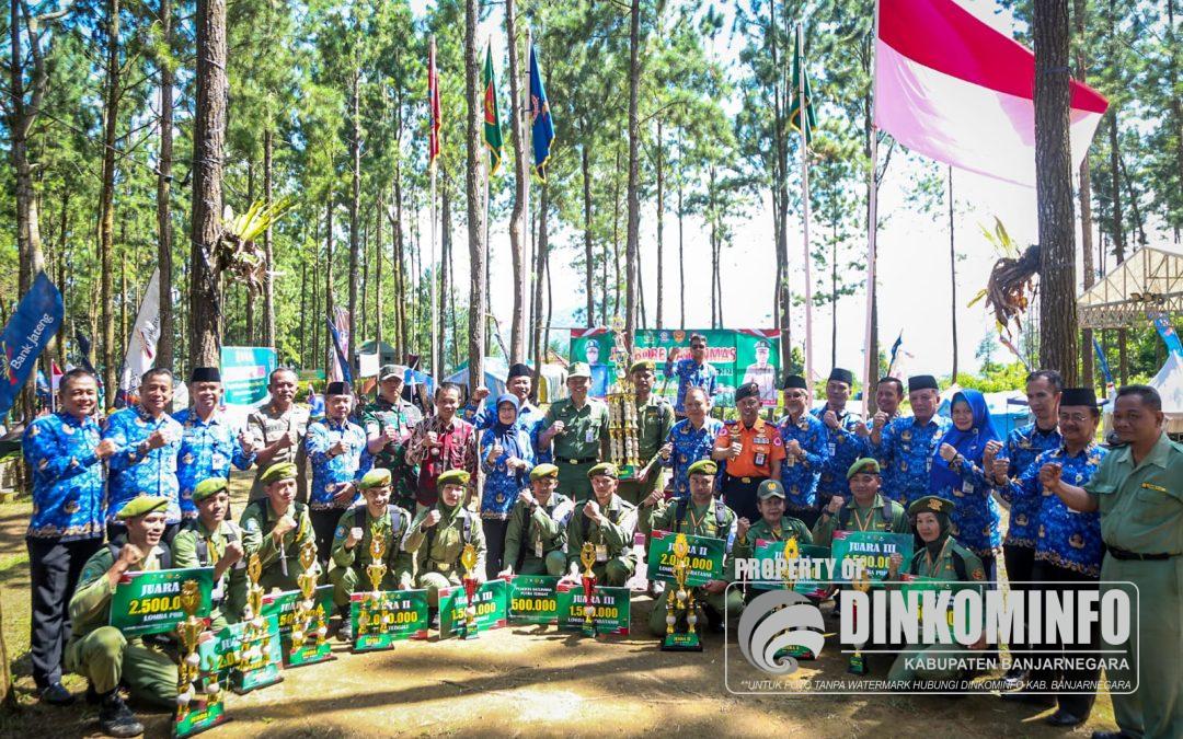 Jambore Satlinmas Tingkat Kabupaten Banjarnegara Resmi Ditutup, Kontingen Banjarmangu Jadi Juara Umum