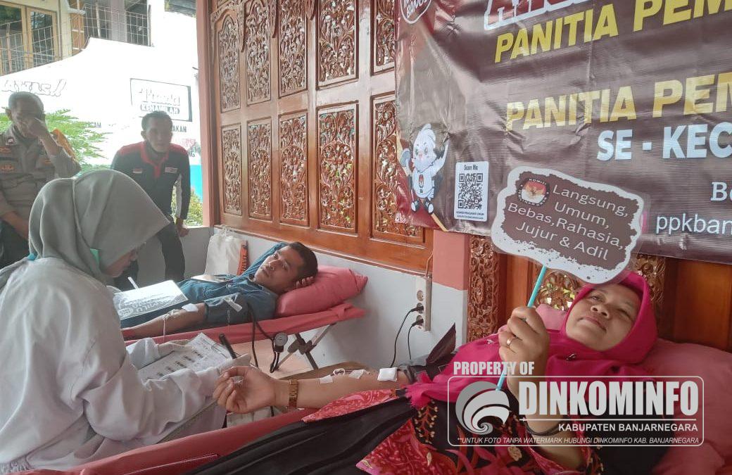 PPS Banjarmangu dan PMI Sosialisasikan Pemilu 2024 kepada Masyarakat