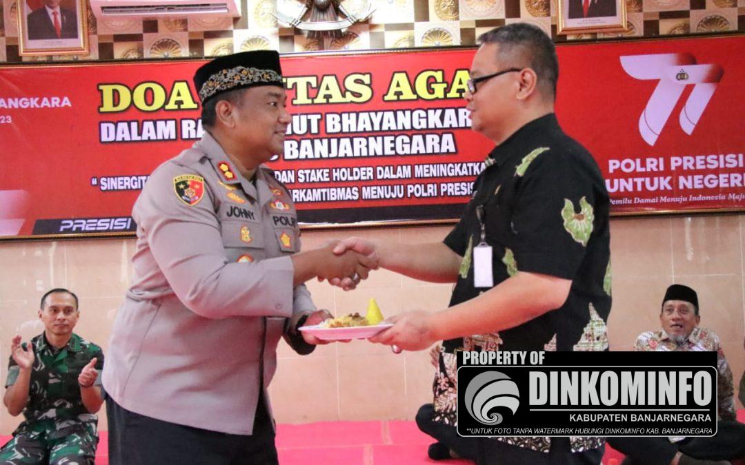 Polres Banjarnegara Gelar Doa Lintas Agama Jelang HUT Bhayangkara Ke-77