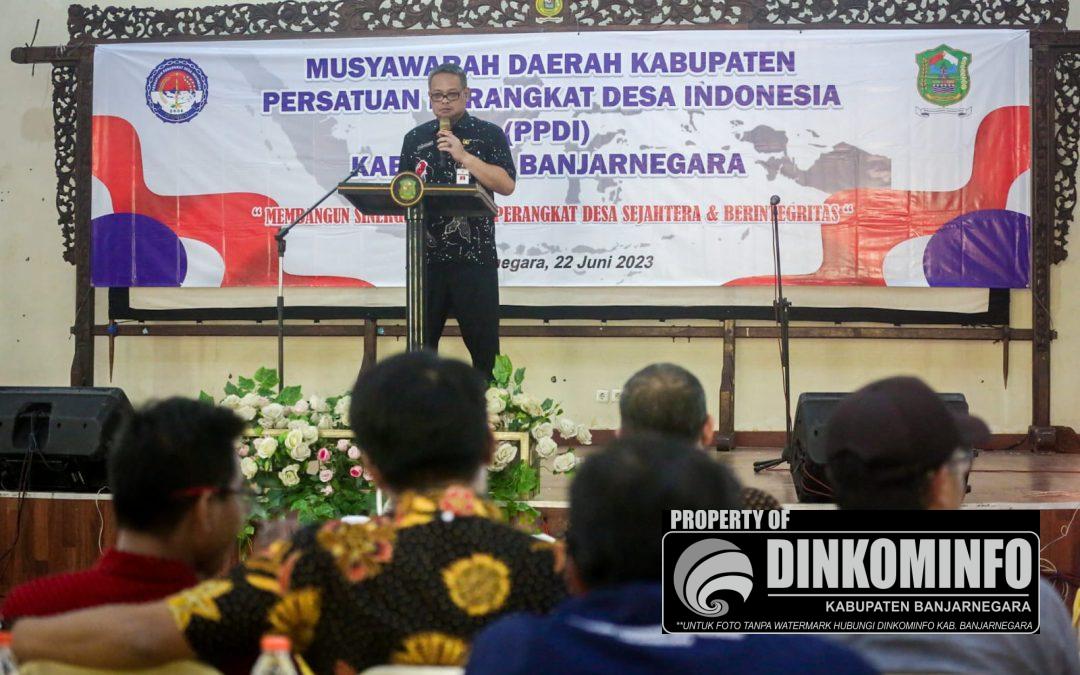 Buka Musda PPDI Banjarnegara, Pj Bupati: Kades dan Perangkat Desa Harus Kompak