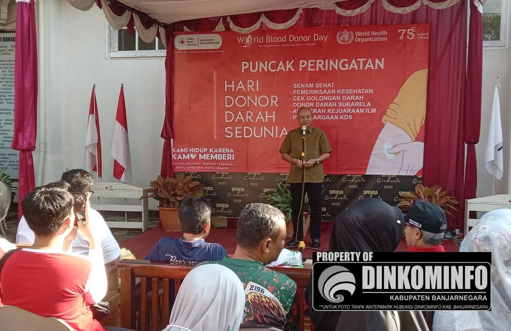 Puncak Peringatan Hari Donor Darah Sedunia Pemkab Banjarnegara Apresiasi Kinerja PMI