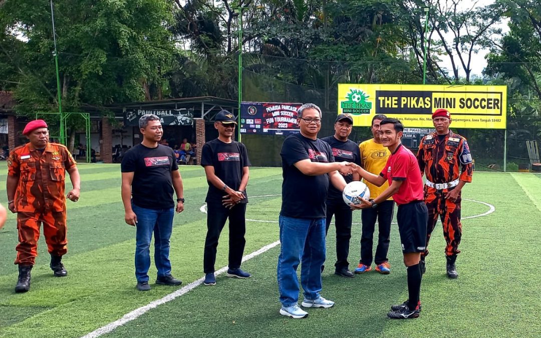 Pj Bupati Tri Harso Buka Turnamen Mini Soccer Fun Turnament Pemuda Pancasila