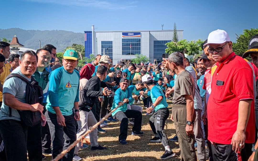 Diikuti ASN Lintas OPD, Senam Bersama dan Lomba-Lomba Awali Semarak HUT Ke-78 RI