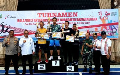 Tim Putra Ã¢â‚¬â€œ Putri Dindikpora Banjarnegara  Juarai Turnamen Bola Voli Antar Instansi