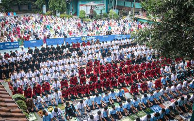 Siswa dan Guru Skanza Gelar Salat Istisqa