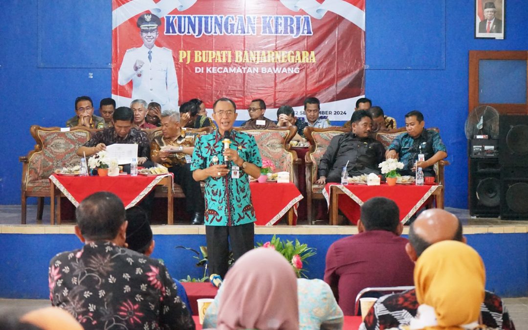 Kunjungan Pj Bupati di Kecamatan Bawang, masing-masing Desa Dapat Anggaran Rp 100 Juta