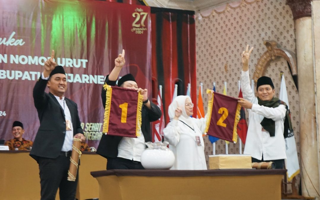 KPU  Tetapkan Nomor Urut Pasangan Calon Bupati-Wakil Bupati Banjarnegara