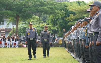 Pj Bupati Pimpin Apel Kesiapsiagaan Satlinmas, Pastikan Pelaksanaan Pilkada 2024 Aman dan Damai.