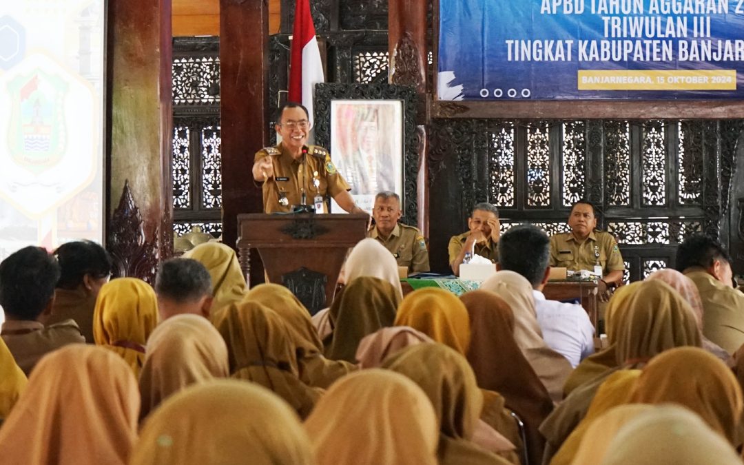 Hingga September 2024, Progres Fisik Dan  Realisasi belanja APBD Banjarnegara Masih Minus