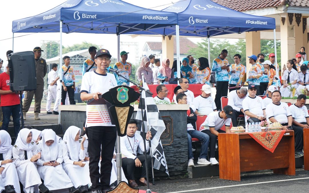 Cegah Korupsi Sejak Dini, Inspektorat Gandeng  Dindikpora Banjarnegara Gelar Parade Jalan Sehat Integritas