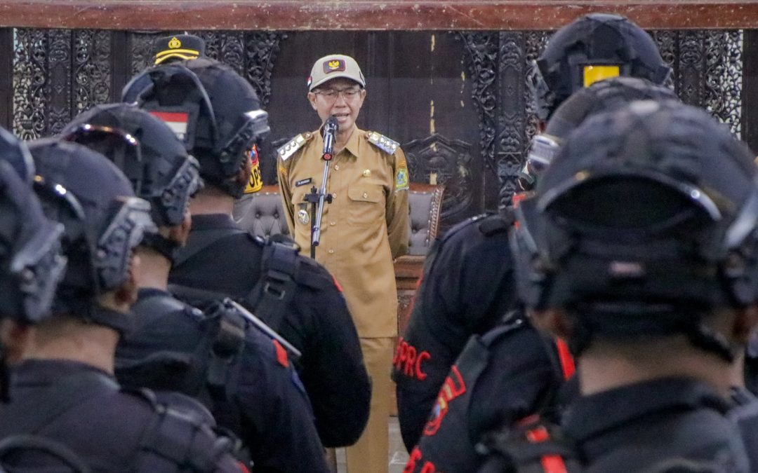 Jaga Kondusivitas Jelang Pilkada, Petugas Gabungan Laksanakan Apel dan Patroli Skala Besar