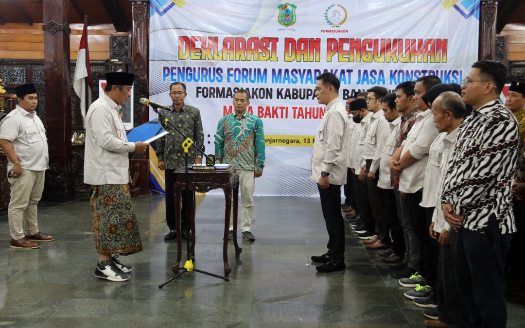Pengurus Formasjakon Dikukuhkan, Masrofi Ajak Pengusaha Utamakan Kualitas Pekerjaan