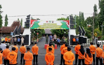 Pj Bupati Masrofi Pimpin Apel Gelar Pasukan dan Perlengkapan Kebencanaan