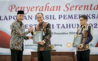 Pemkab Banjarnegara Terima LHP Kepatuhan Belanja Infrastruktur Dari BPK