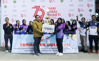 ‘Bidadari Madtsansa’ Sabet Juara 1 Bola Voli Putri HAB ke-79 Kementrian Agama