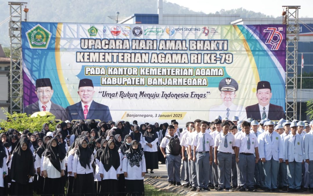 Penjabat Bupati  Masrofi Pimpin Upacara Peringatan HAB ke-79 di Banjarnegara
