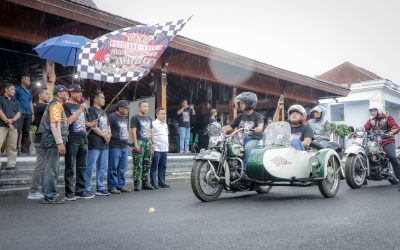 Pj Bupati Banjarnegara Sambut Peserta Gathering Vintage Harley Davidson Enthusiast Indonesia