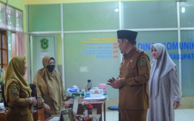 Hari Pertama Kerja, Wabup Wakhid Keliling Lingkungan Setda