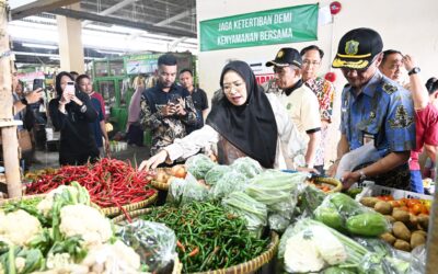 Bupati Amalia Desiana Sidak Pasar kota dan Pasar Madukara, Pastikan Ketersediaan Kebutuhan Pokok Selama Ramadhan hingga Jelang Lebaran Aman