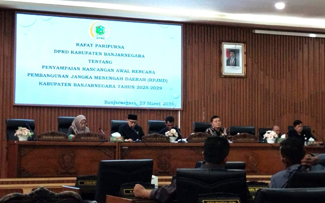 Penyerahan Rancangan Awal RPJMD 2025-2029, Komitmen Wujudkan  Visi Banjarnegara Maju