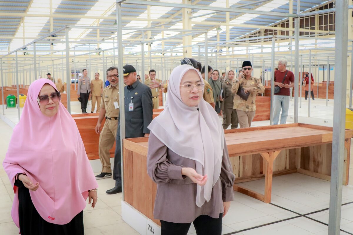 Tuntas Dibangun, Pedagang Kembali Tempati Pasar Purwareja Klampok