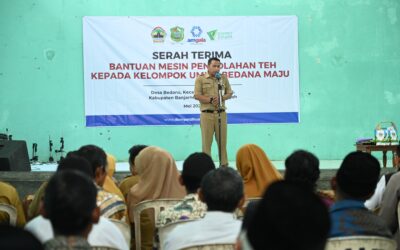 Kelompok UMKM â€˜Bedana Majuâ€™ Kalibening Peroleh Bantuan Mesin Pengolahan Teh