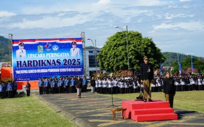 Dimeriahkan Rampak Gendang, Upacara Peringatan Hardiknas di Banjarnegara Berlangsung Meriah