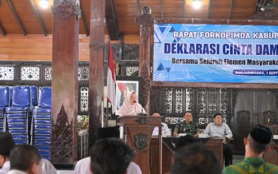 Deklarasi Aksi Damai di Banjarnegara, Bupati Amalia Ajak Masyarakat Jaga Kondusifitas Daerah