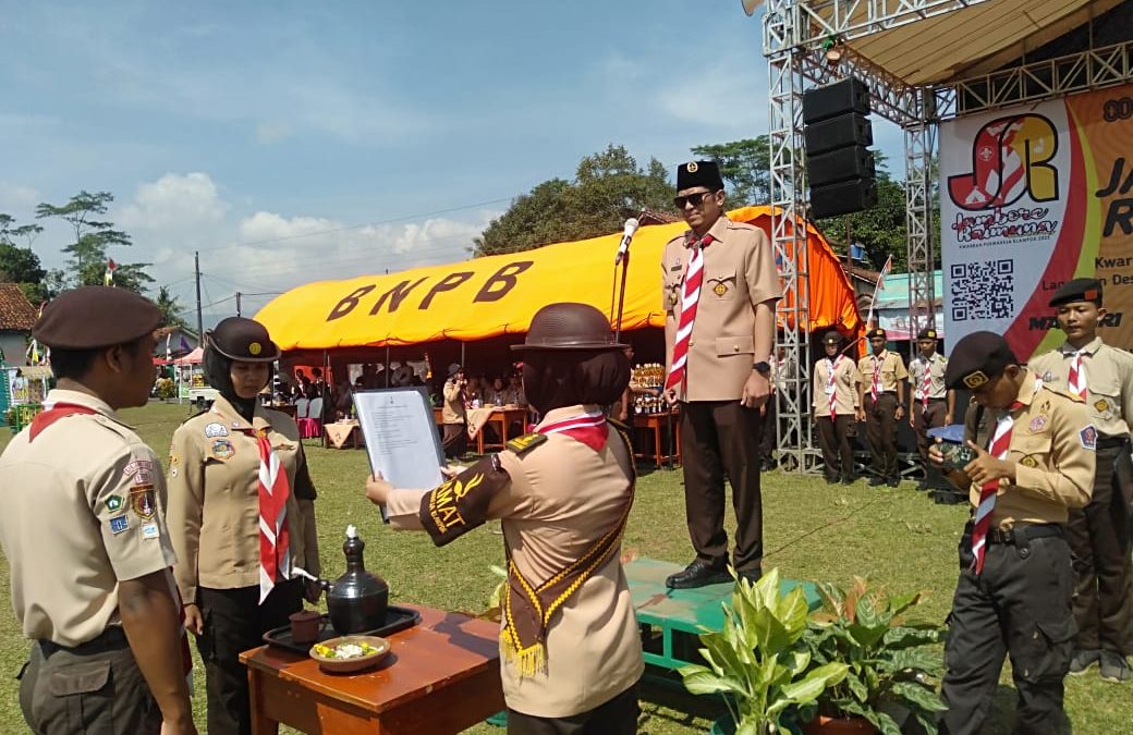 Jamran III Purwareja Klampok Resmi Dibuka, Wabup Wakhid : Ajang Membentuk Pramuka kreatif dan Inspiratif