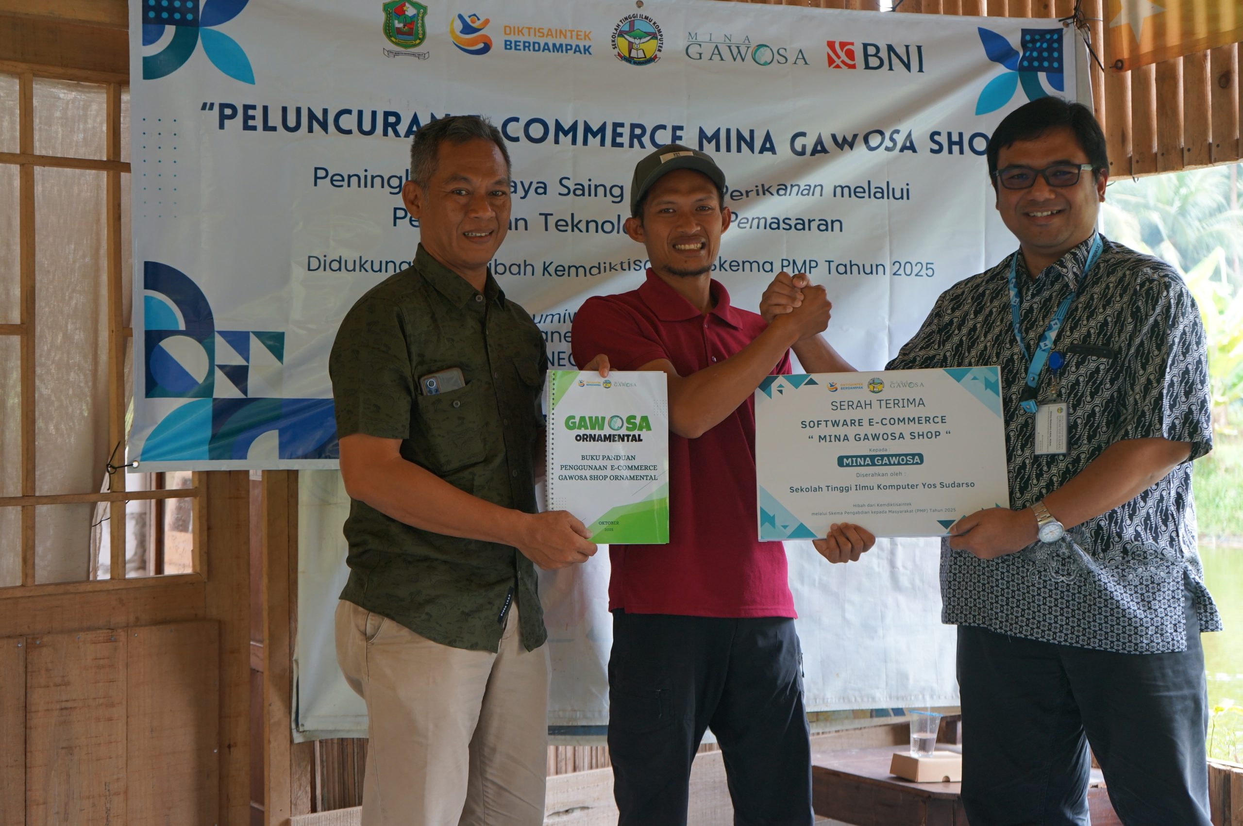 Featured image for STIKOM Yos Sudarso Luncurkan E-Commerce untuk Pokdakan Mina Gawosa Desa Gumiwang