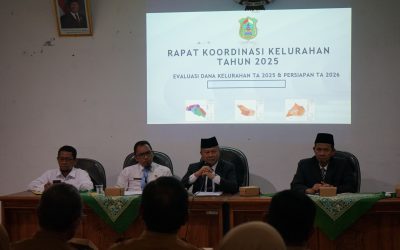 Sekda Indarto Beri Pengarahan pada Rapat Koordinasi Kelurahan, Tekankan Efisiensi di Tengah Keterbatasan Anggaran
