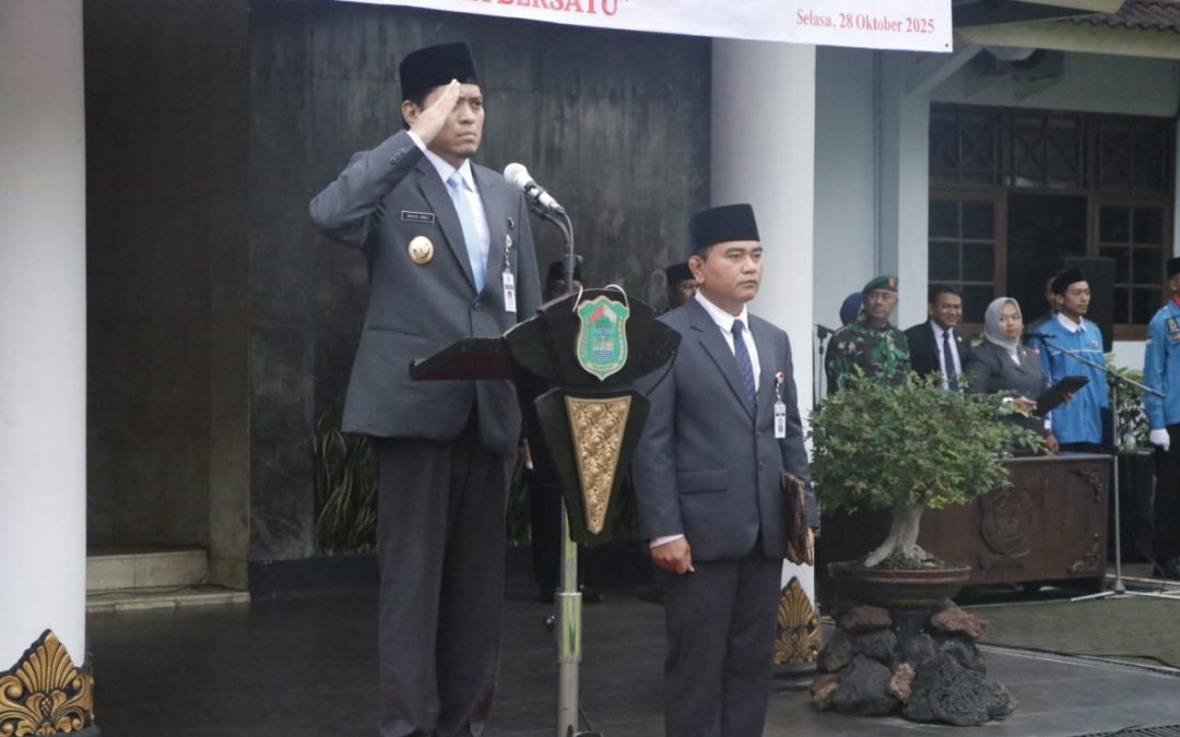 Wabup Wakhid Jumali Pimpin Upacara Hari Sumpah Pemuda ke-97