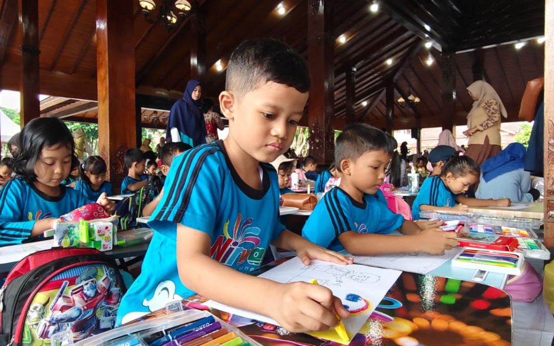 Dewan Kesenian dan  DPKPLH Gelar Lomba Mewarnai dengan Tema “Sampahku Tanggung Jawabku”