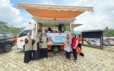 Hadapi Cuaca Ekstrem di Pandanarum, Rumah Zakat Bantu Food Truck