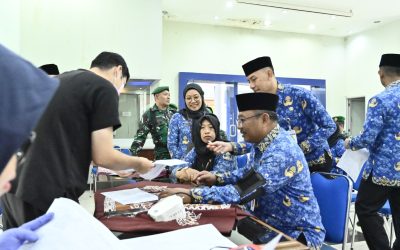 Aski Donor Darah Korpri dan PGRI Hasilkan 65 Kantong, Beri Makna pada Peringatan HUT