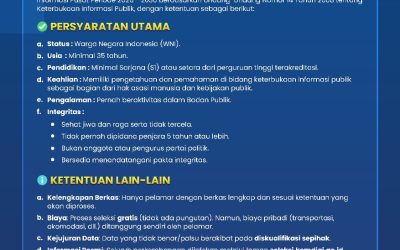 Rekrutmen Calon Anggota Komisi Informasi Pusat Periode 2026–2030 Resmi Dibuka
