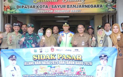 Sidak Pasar Bupati Pastikan Harga Stabil Jelang HBKN Natal dan Tahun Baru 2026