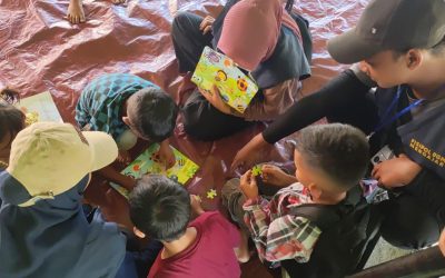 Relawan Pendidikan Sukma Bangsa dan Fisipol UGM Dampingi Anak Terdampak Bencana di Aceh