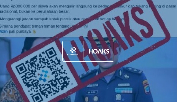 [HOAKS] Purbaya Bakal Transfer Anggaran MBG ke Rekening Orang Tua Siswa